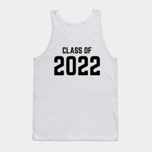 Class Of 2022. Simple Typography Black Graduation 2022 Design. Tank Top